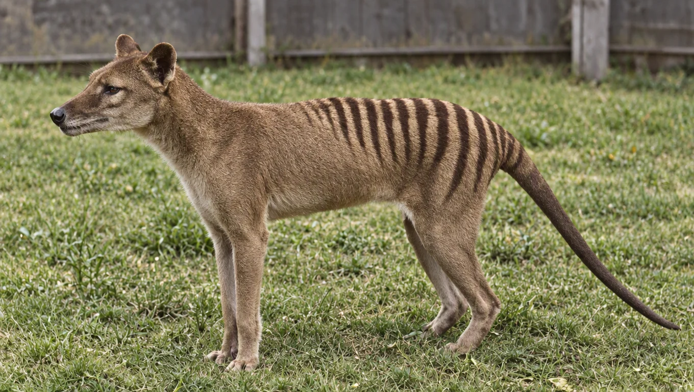 Reimagine an aged thylacine photo